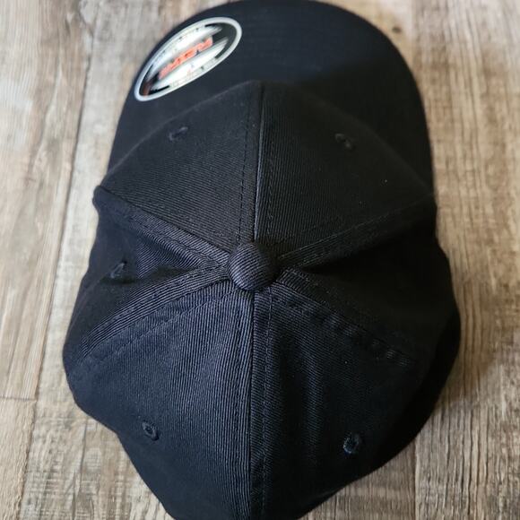 Mens Black Yellow #14 Flexfit Hat Cap L/XL Chase Briscoe Clint Bowyer Aston F1 - Picture 5 of 11